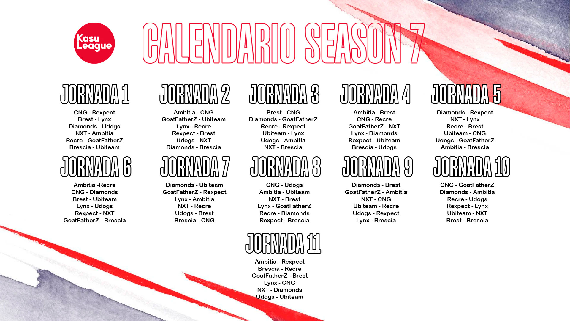 Calendario Season 7